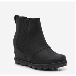 Sorel Women’s 7 Joan of Arctic Wedge II Chelsea Boots Black NL3022-010